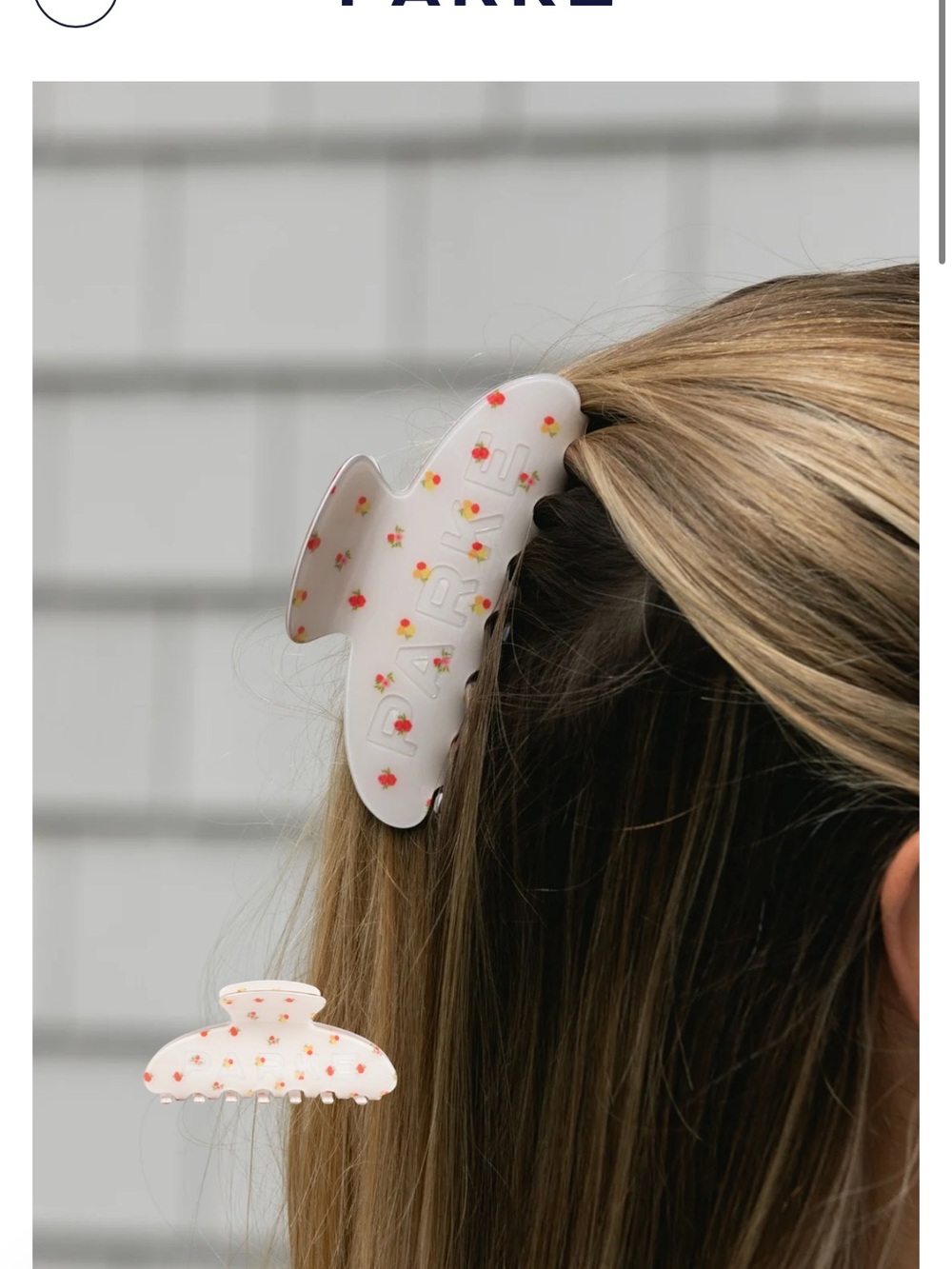PARKE sunset floral claw clip SOLD OUT
